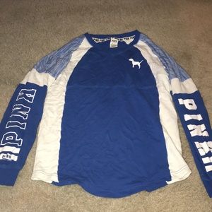 Victoria secret pink blue sweatshirt size xs
